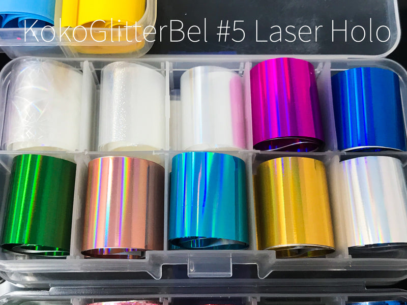 30 Ft Nail Foils Kit - KokoGlitterBel 