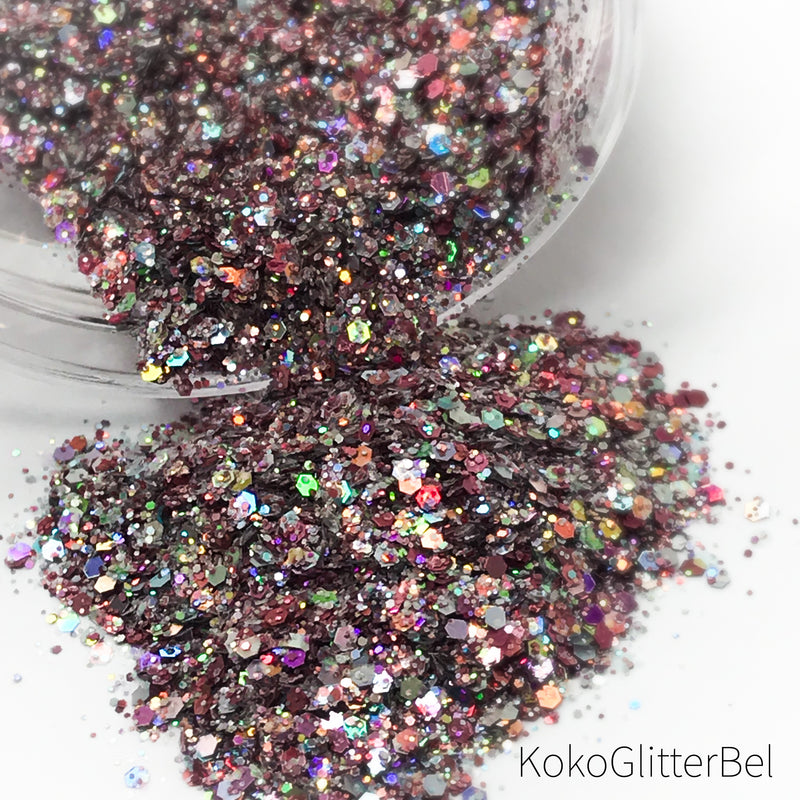 Rose Gold Cosmo Mix - KokoGlitterBel 