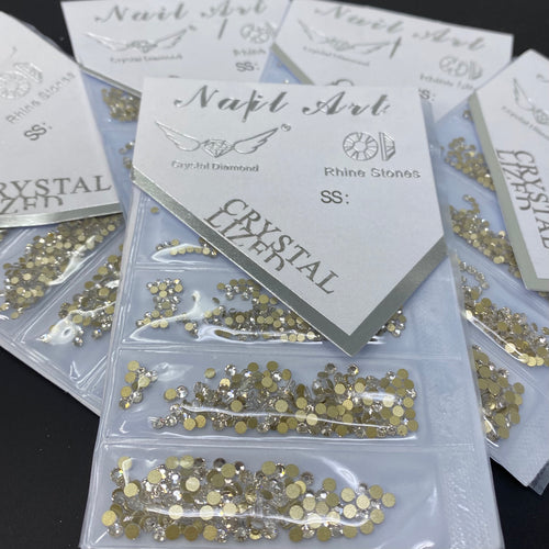 Rhinestones, Flatback, Square, 3mm, 1,440-pc, Golden Yellow