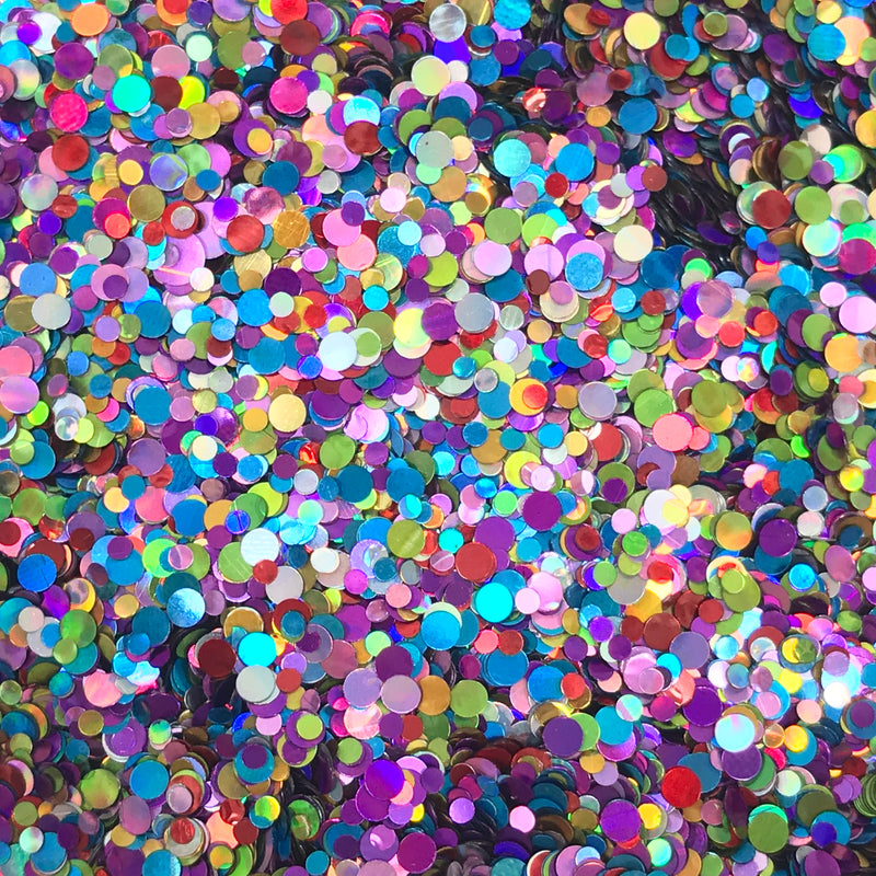 Glitter Dots - Rainbow - KokoGlitterBel 