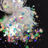 Clear Hex Rainbow Glitter - KokoGlitterBel 