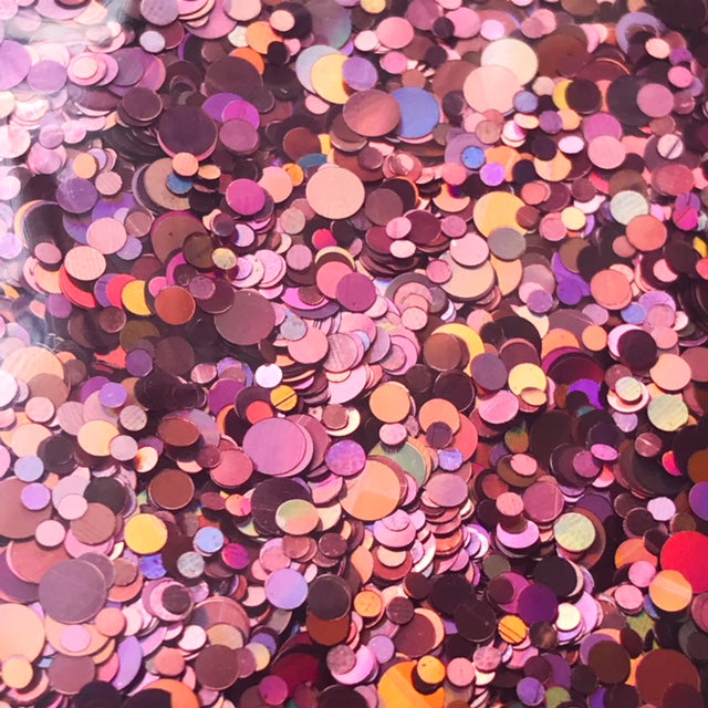 Rose Gold Glitter Dot Mix - KokoGlitterBel 
