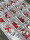 400 piece AB Red Nail Rhinestones