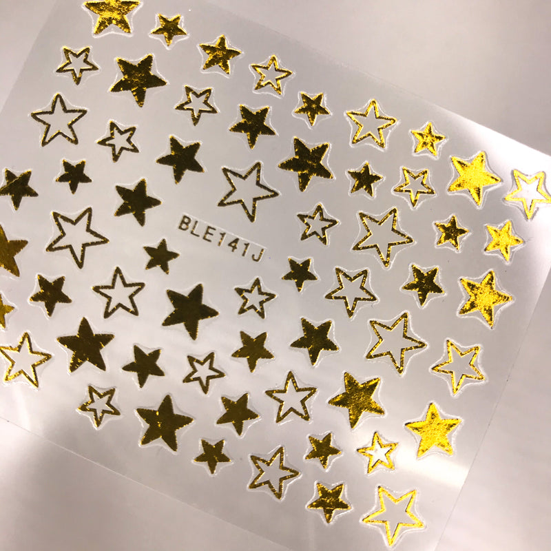Metallic Gold Star Stickers