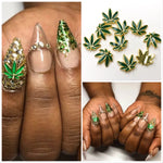 Weed Green Nail Charms