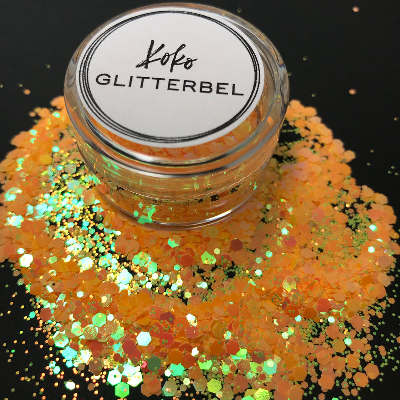 Beachy Much - Neon Hex - KokoGlitterBel 