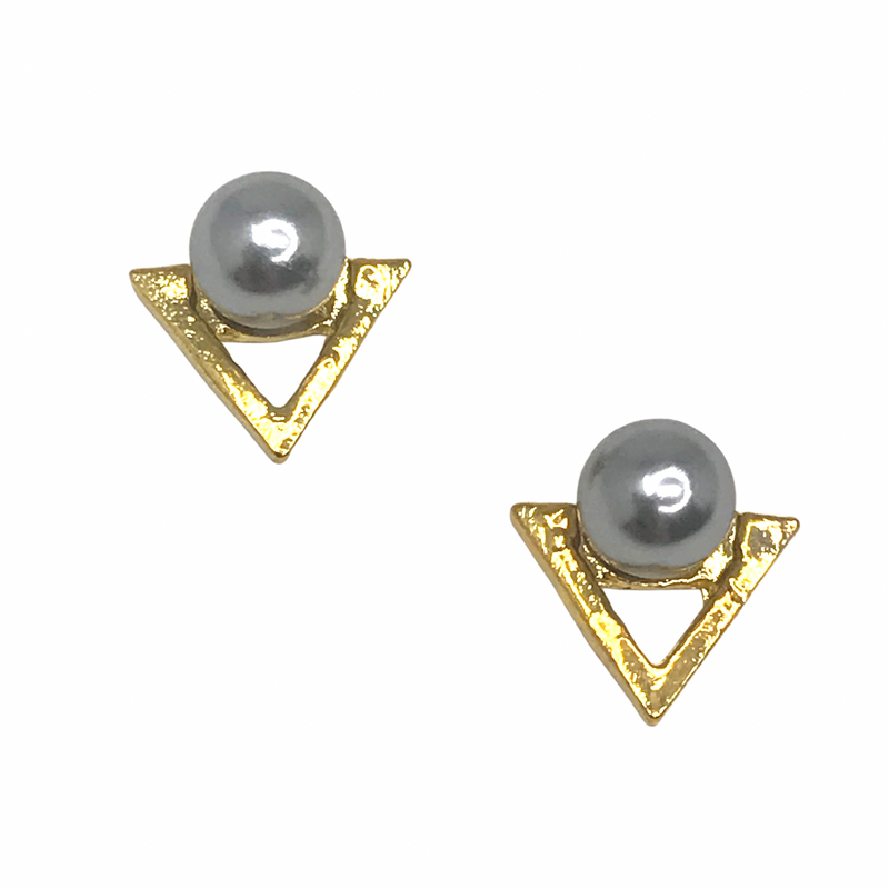 Gray Pearl Nail Charms