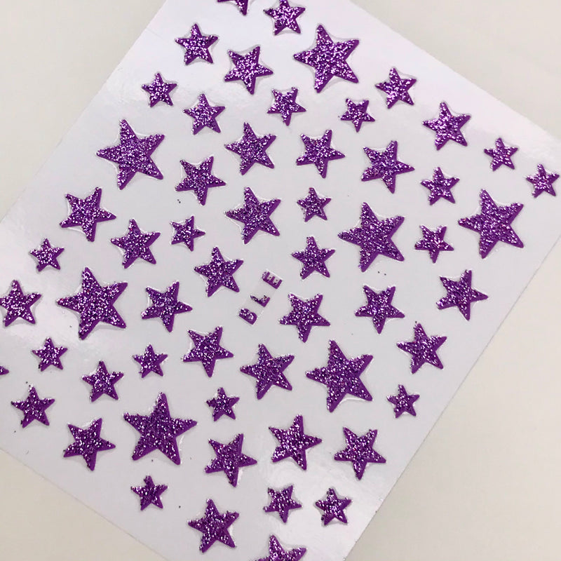 Purple Star Decals