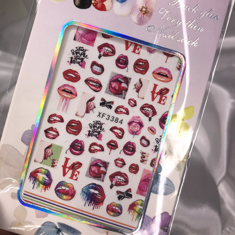 Valentine Lip Stickers