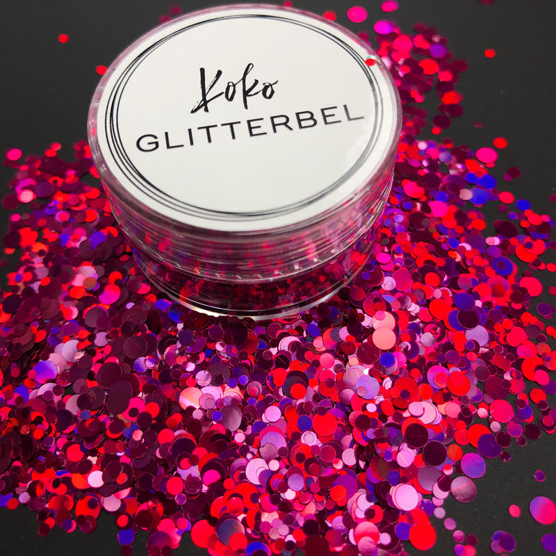 Plum Sparkle Dots