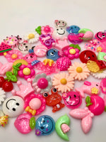 50pcs Kawaii Nail Charm Mix