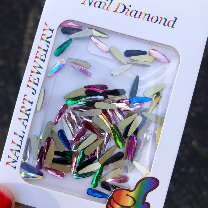 Rainbow Tear Drop Charms