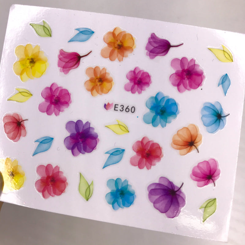 Whispy Flower Stickers