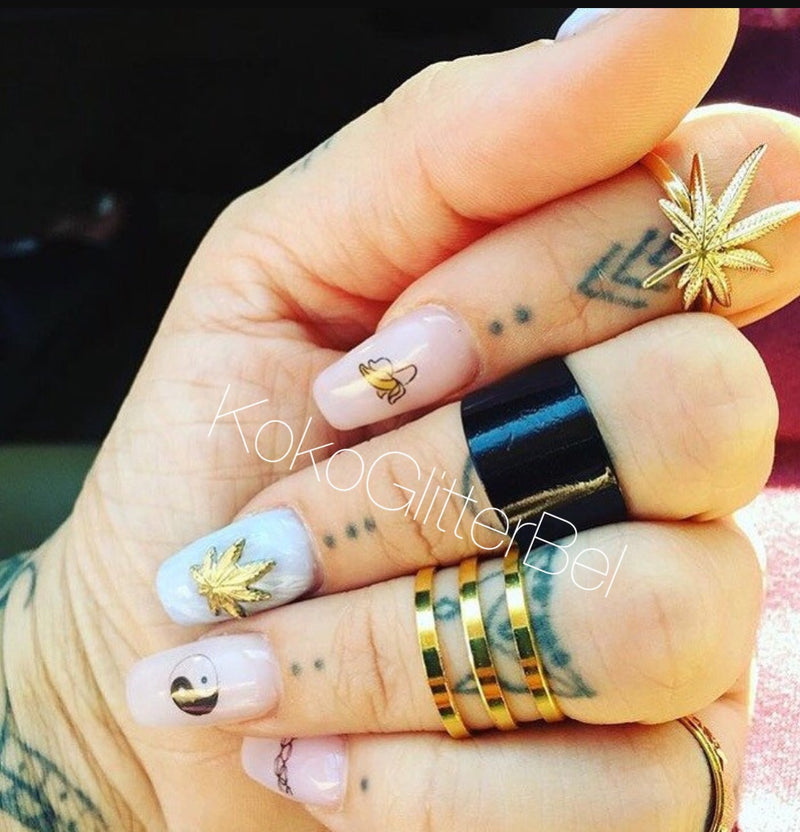 Marijuana Nail Charms - KokoGlitterBel 