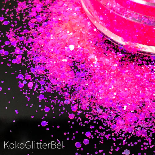 Neon Pink Mix - KokoGlitterBel 