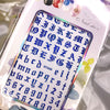 Old English Letter Stickers