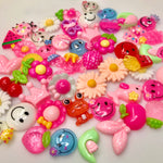 50pcs Kawaii Nail Charm Mix