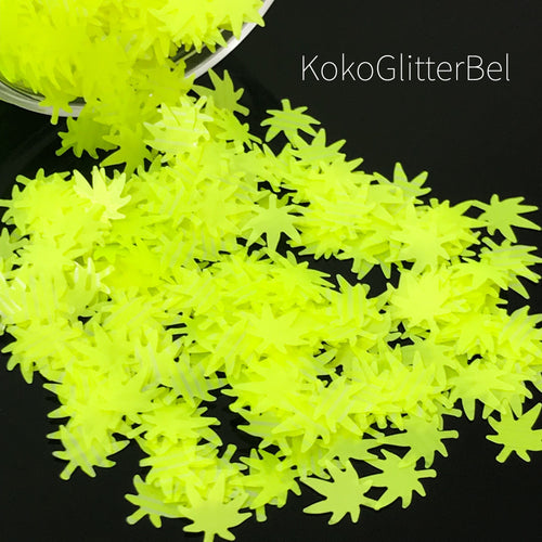 Weed - Neon Yellow - KokoGlitterBel 