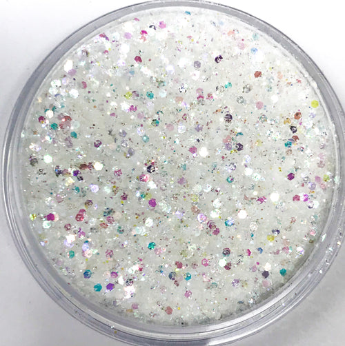 Mini Clear Hex Glitter - KokoGlitterBel 