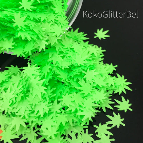 Weed - Neon Green - KokoGlitterBel 